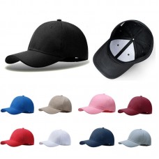 Plain Baseball Cap Solid Color Blank Curved Visor Hat Adjustable Army Hombres  eb-65654662